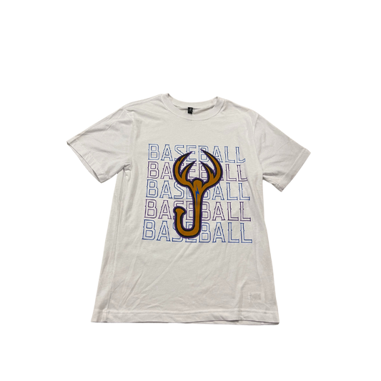 J Antler Baseball White T